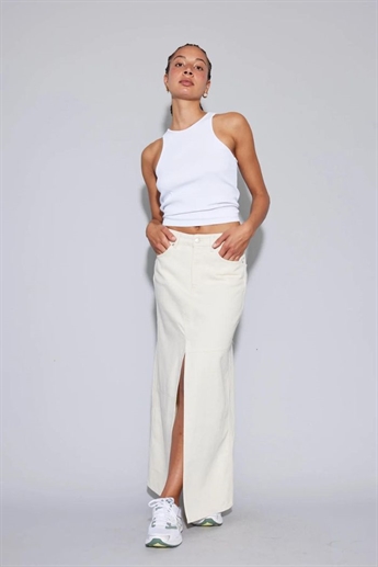 Oval Square, Wonder maxi skirt, Off white